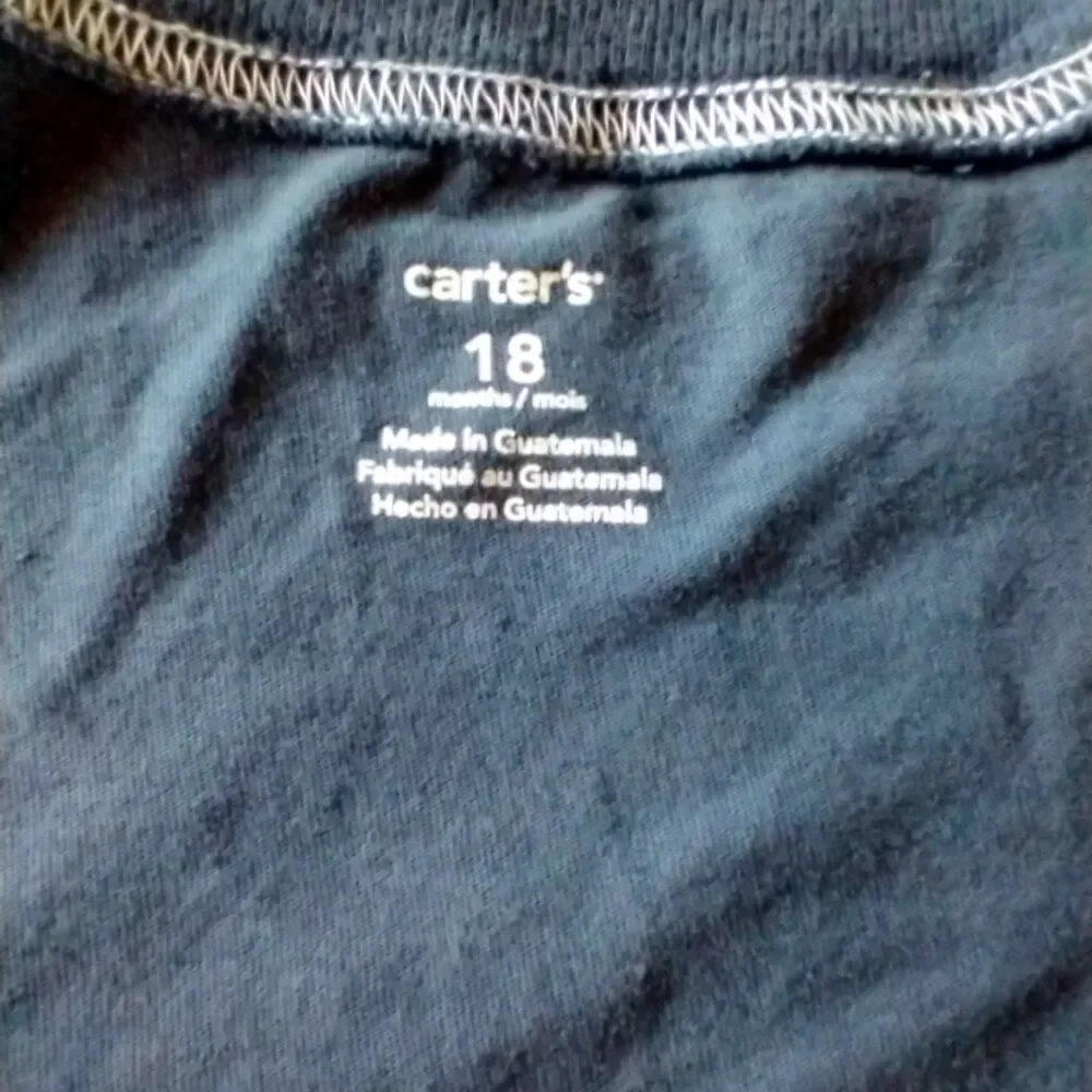 18m Carters Short Sleeve Pinch Me Crab Tee Navy Blue